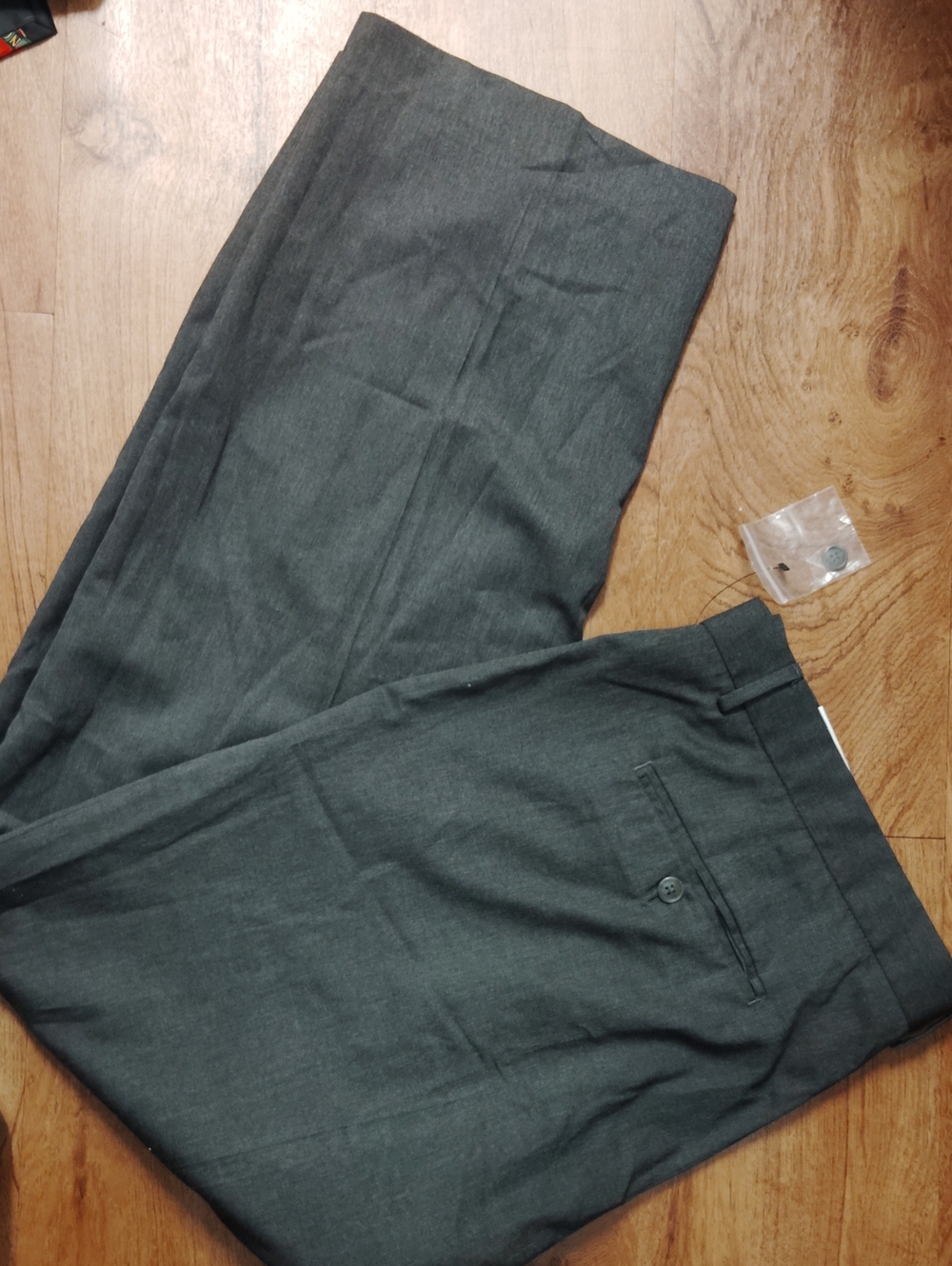 Calvin Klein Men's Charcoal Dress Pants
